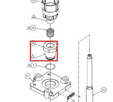Load image into Gallery viewer, Binks 194098 PACKING RETAINER -- Ref 34, FX115 Fluid Section Manual 77-3277 EN [ English ]