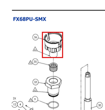 Load image into Gallery viewer, Binks 194121 FX68PACKING NUT -- Ref 36, FX68 Fluid Section Manual 77-3276 [ English ]