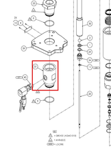Load image into Gallery viewer, Binks 194123 FX68 UPPER PUMP TUBE -- Ref 37, FX68 Fluid Section Manual 77-3276 [ English ]