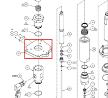 Load image into Gallery viewer, Binks 194130 FX68 PUMP ADAPTER PLATE -- Ref 39, FX68 Fluid Section Manual 77-3276 [ English ]