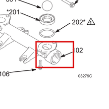 Load image into Gallery viewer, Graco 194170 MANIFOLD, INLET - item 102 highlighted in the Graco 308441EN-ZAU parts diagram