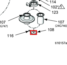 Load image into Gallery viewer, Graco 195214 Piston, Priming - highlighted in parts diagram