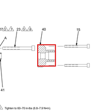 Load image into Gallery viewer, Graco 195957 Nozzle, 45 Degree Fluid - highlighted in parts diagram