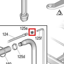 Load image into Gallery viewer, Graco 196180 Bushing - item 125E highlighted in the Graco 3A3389EN parts diagram