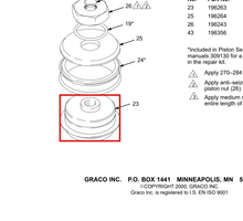 Load image into Gallery viewer, Graco 196263 Piston, Pump - highlighted in parts diagram