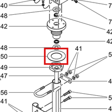Load image into Gallery viewer, Graco 196309 GASKET - item 50 highlighted in the Graco 3A4797EN parts diagram