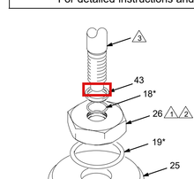 Load image into Gallery viewer, Graco 196356 Retainer, O-ring - highlighted in parts diagram