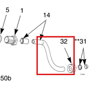 Load image into Gallery viewer, Graco 197588 TUBE, FLUID,AS,60KV - item 14 highlighted in the Graco 309292EN-W parts diagram