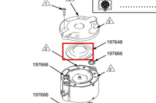 Load image into Gallery viewer, Graco 197648 Diaphragm - highlighted in parts diagram