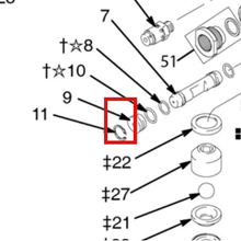 Load image into Gallery viewer, Graco 197653 RING, RETAINING INT. - item 11 highlighted in the Graco 309303EN parts diagram