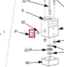 Load image into Gallery viewer, Graco 198241 Plug,port,pressure - highlighted in parts diagram