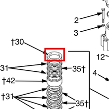 Load image into Gallery viewer, Graco 198360 GLAND, PACKING, MALE - item 30 highlighted in the Graco 309130EN-E parts diagram