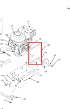 Load image into Gallery viewer, Graco 198689 Bracket, Belt Guard - highlighted in parts diagram