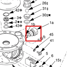 Load image into Gallery viewer, Graco 198852 ADAPTER - item 1A highlighted in the Graco 311688EN-L parts diagram