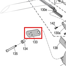 Load image into Gallery viewer, Graco 198895 Pivot Lever Plate Gun Trigger - item 133 highlighted in the Graco 3A3389EN parts diagram