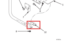 Load image into Gallery viewer, Graco 198997 Bracket, Tension - highlighted in parts diagram