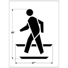 Load image into Gallery viewer, NewStripe Federal Pedestrian Symbol Stencil