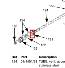 Load image into Gallery viewer, Graco 19A699 Pr70 Piston,backup,accumulator - highlighted in parts diagram