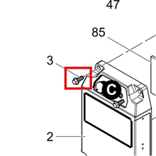 Load image into Gallery viewer, Graco 19C157 SCREW,HEX WASHER, M8X20 - item 3 highlighted in the Graco X021555EN parts diagram