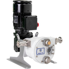 Load image into Gallery viewer, Graco 19D110 SoloTechâ„¢ h10 Peristaltic Pump, 0.75 hp AC motor with high-speed gear reducer, .11-.67 gpm, FDA Nitrile Hose, SST Sanitary Clamp Barb