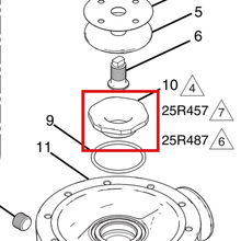Load image into Gallery viewer, Graco 19Y624 SEAT,REGULATOR - item 10 highlighted in the Graco 3A7527EN-D parts diagram