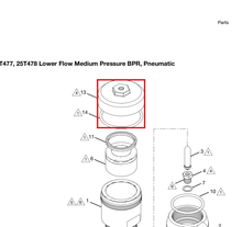 Load image into Gallery viewer, Graco 19Y872 Cover,regulator,bp,air,upper,mp - highlighted in parts diagram