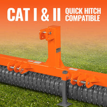 Load image into Gallery viewer, MechMaxx 84" Cultipacker with 37 Ductile Iron Wheels, Scraper Bar Included, Category 1 and 2, 3 Point Hitch Tractor Attachment, TCP1084