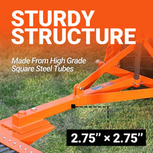 Load image into Gallery viewer, MechMaxx 72" Landscape Rake with 36 Tines 3 Point Hitch Tractor Attachment, LR72