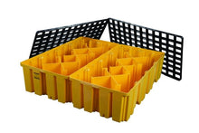 Load image into Gallery viewer, 4 Drum Plastic Pallet, Without Drain, Yellow - 1640ND