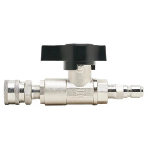 Veloci Plated Brass Ball Valve 3/8" w/SS QC