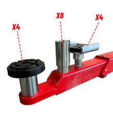 Load image into Gallery viewer, Katool KT-M150D 15000 lbs. Clear Floor Two Post Lift Single Lock Release