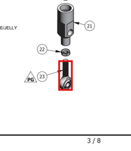 Load image into Gallery viewer, Binks 20-6768 ROD END BEARING -- Ref 23, Catalyst Pump Manual 77-2943 [ English ]