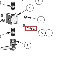 Load image into Gallery viewer, Binks 20-6904 M8 X 1.25mm X 80mm HHCS, PLATED STEEL -- Ref 10, MX3070 &amp; MX3560 Pump Manual 77-2960 EN [ English ]