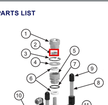 Load image into Gallery viewer, Binks 20-6953 Hex (Jam) Nut -- Ref 2, IntelliFlow Dispense Pump 77-3167 [ English ]