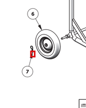 Load image into Gallery viewer, Binks 20-6965 COTTER PIN -- Ref 7, MX3070 &amp; MX3560 Pump Manual 77-2960 EN [ English ]