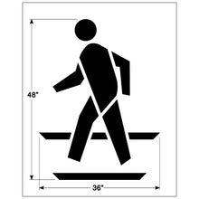 Load image into Gallery viewer, NewStripe Federal Pedestrian Symbol Stencil