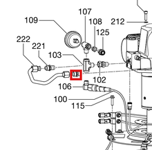 Load image into Gallery viewer, Graco 2001602 Switch, Pressure 1/4 Npt - highlighted in parts diagram