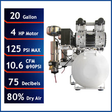 Load image into Gallery viewer, California Air Tools 20040DCAD  Ultra Quiet Ultra Dry &amp; Oil Free Air Compressor