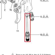 Load image into Gallery viewer, Graco 2004208 KIT,AIR INLET VALVE ASSY - item 10 highlighted in the Graco 3B0141EN parts diagram