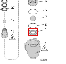 Load image into Gallery viewer, Graco 2007055 Kit, Seat, Carbide - highlighted in parts diagram