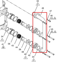 Load image into Gallery viewer, Graco 2007842 KIT,MANIFOLD INLET - item 49 highlighted in the Graco 3A5348EN parts diagram
