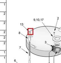 Load image into Gallery viewer, Graco 200889 Nut - highlighted in parts diagram