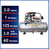 California Air Tools 2010ALFC Industrial Ultra Quiet & Oil Free Air Compressor
