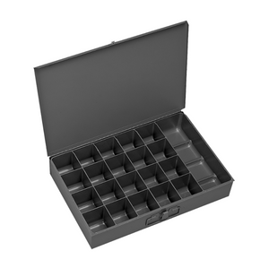 Durham 204-95 Small Steel Compartment Box, 21 Openings