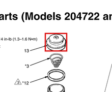Load image into Gallery viewer, Graco 204465 Cap,cylinder,air - highlighted in parts diagram
