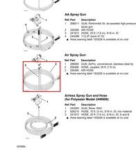 Load image into Gallery viewer, Graco 205406 Hose, Coupled 61132 - highlighted in parts diagram