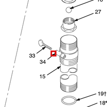 Load image into Gallery viewer, Graco 205572 Adapter, Bung - highlighted in parts diagram