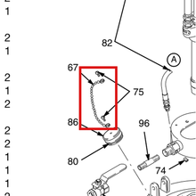 Load image into Gallery viewer, Graco 206755 CHAIN, PLUG - item 67 highlighted in the Graco 306713EN parts diagram