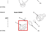 Load image into Gallery viewer, Graco 206961 Housing, Valve Check - highlighted in parts diagram