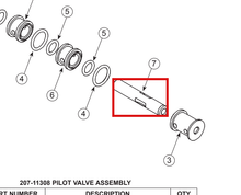 Load image into Gallery viewer, Binks 207-11306 PILOT VALVE POPPET -- Ref 7, 41-4441 &amp; 207-11721 Valve Manual 77-2799 EN [ English ]